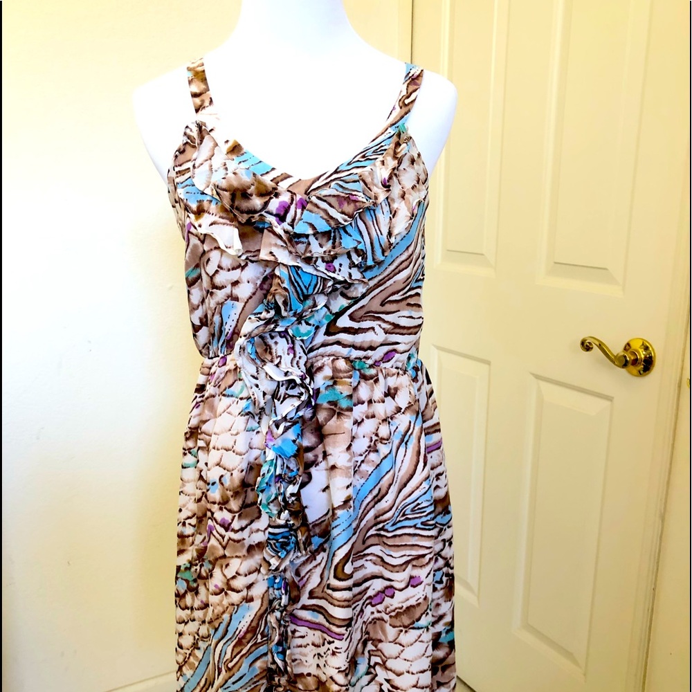 Designer flower dress with Ruffles